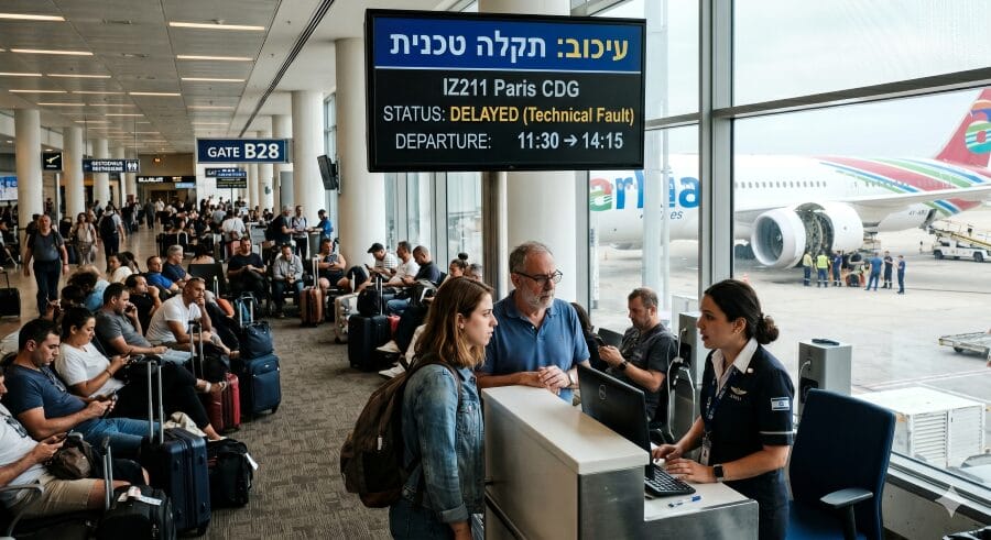 פיצוי על ביטול טיסה ארקיע תמונת אילוסטרציה המלווה פסק דין בנושא פיצוי על ביטול טיסה ארקיע עקב תקלה טכנית במרוקו
